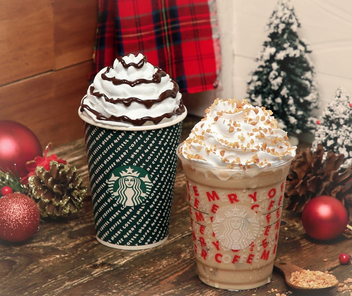 Strabucks kembali hadirkan minuman favorit musim ini dengan tema Merry Coffee.