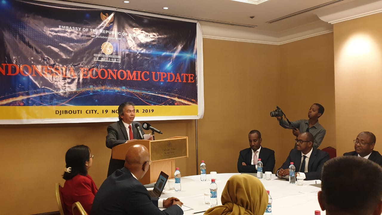 Peluncuran Indonesia-Djibouti Business Connect (IDBC) di Djibouti, Selasa (19/11) waktu setempat.