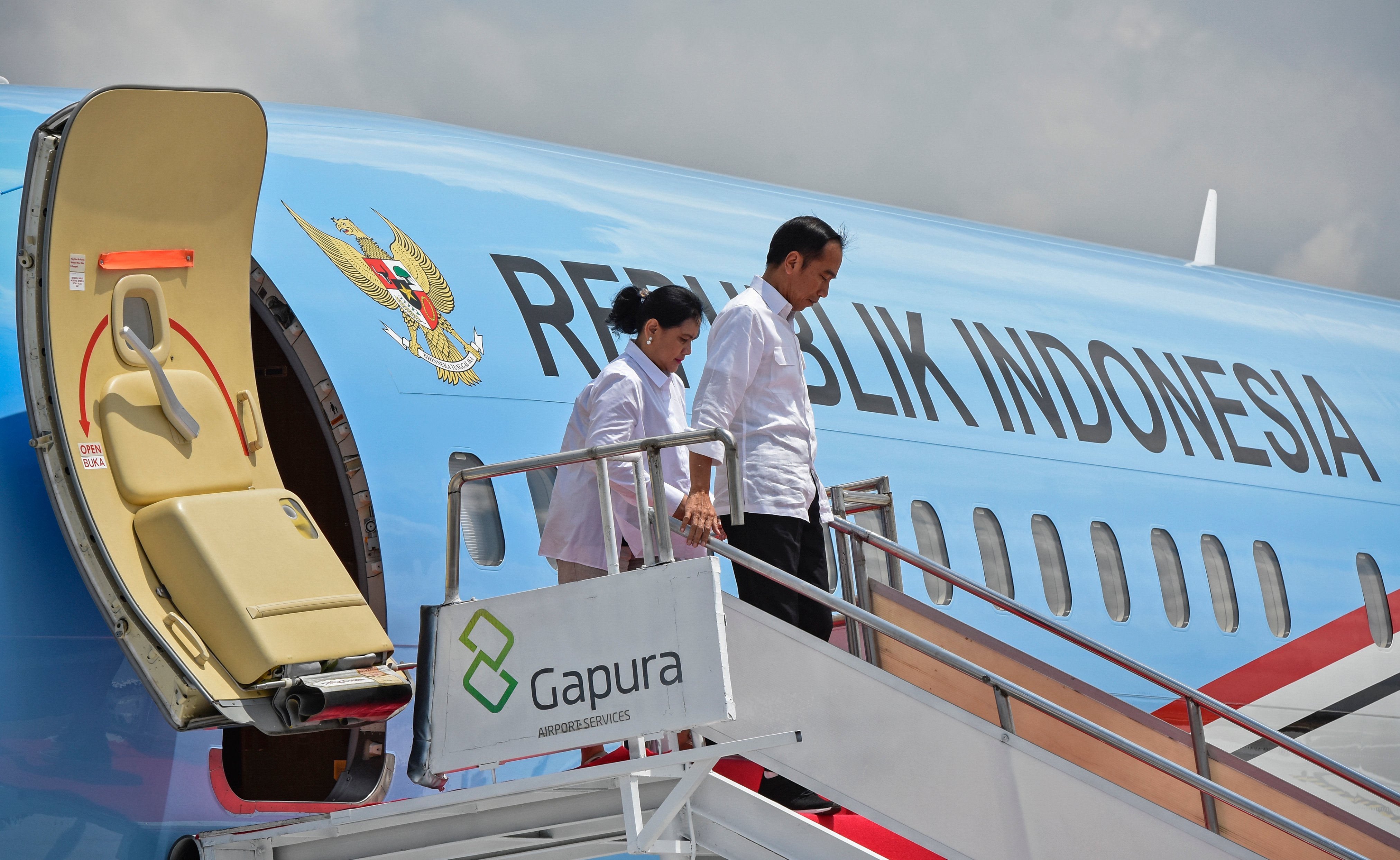 Ilustrasi--Presiden Joko Widodo dan Ibu Negara Iriana