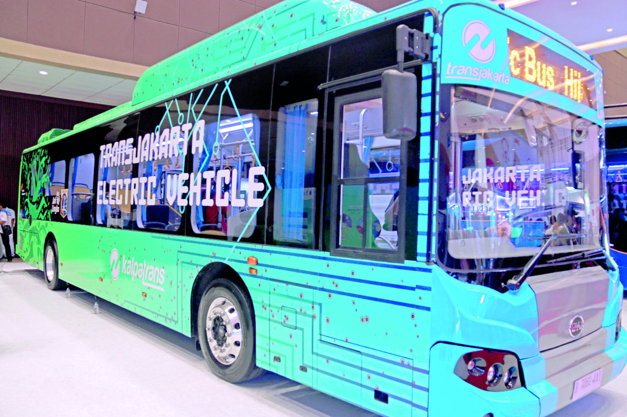 Bus Listrik Transjakarta.