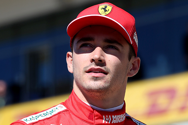 Pembalap Ferrari Charles Leclerc