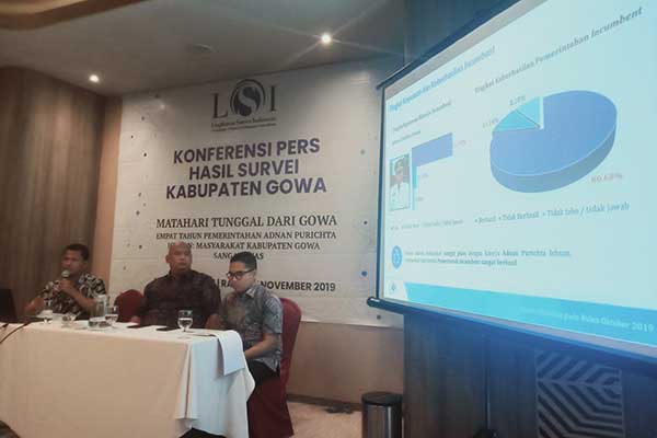 Survei LSI: Warga Ingin Adnan Kembali Memimpin Gowa