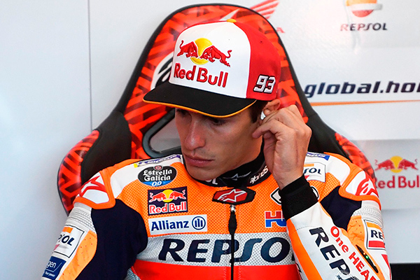 Pembalap tim Repsol Honda Marc Marquez 