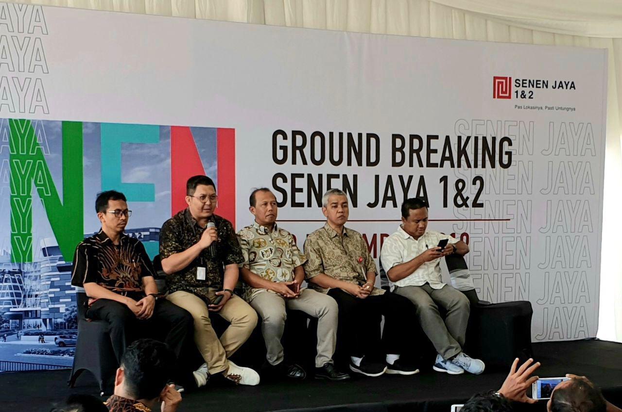 Konferensi Pers Grounbreaking revitalisasi Pasar Senen jaya 1 dan 2
