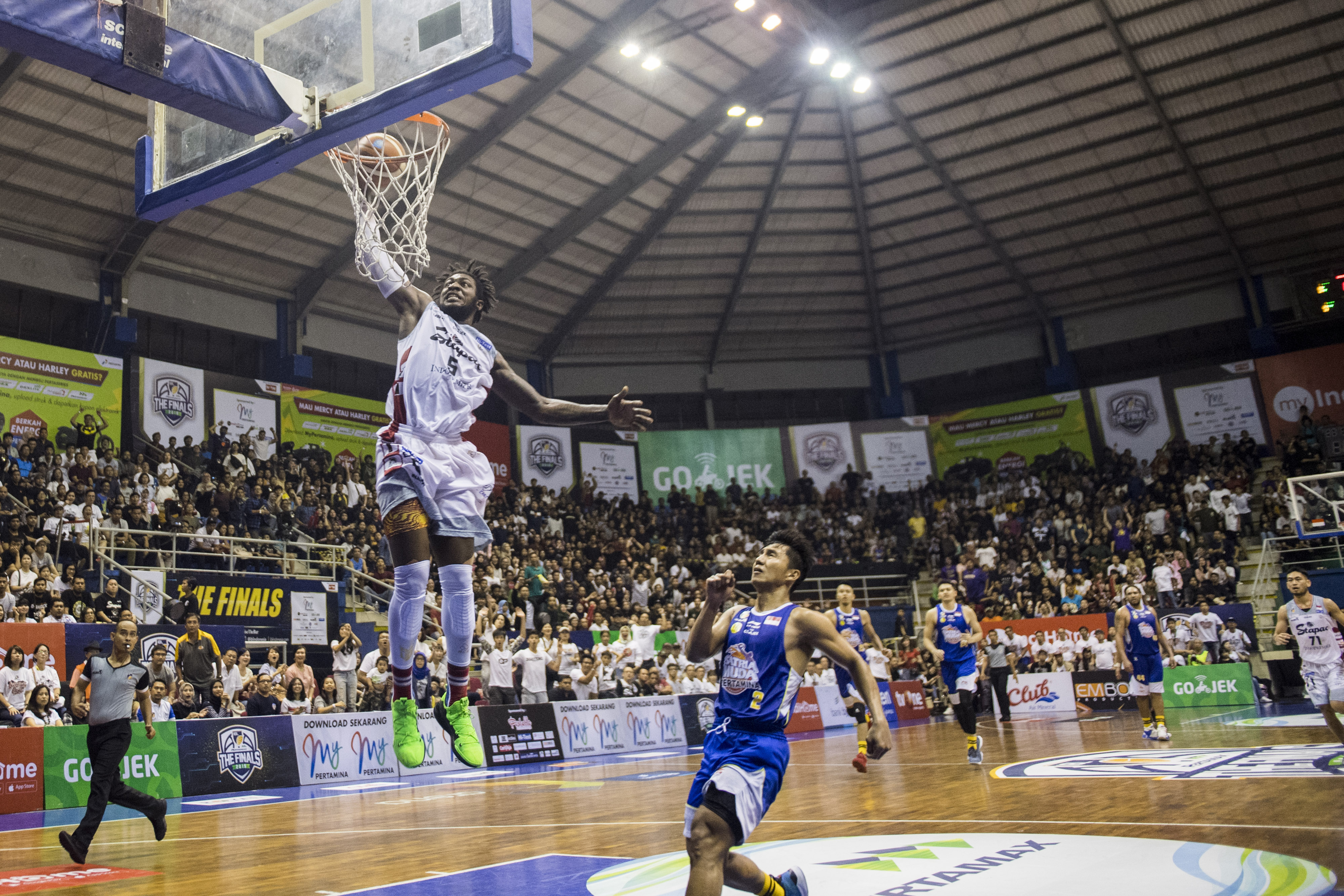 Savon Goodman saat membela Stapac Jakarta musim lalu, di musim 2020, dia akan membela Louvre Surabaya