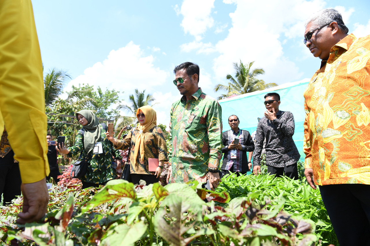 Dalam beberapa kunjungan kerja, Mentan Syahrul Yasin Limpo menekankan tak membuarkan alih fungsi lahan. 
