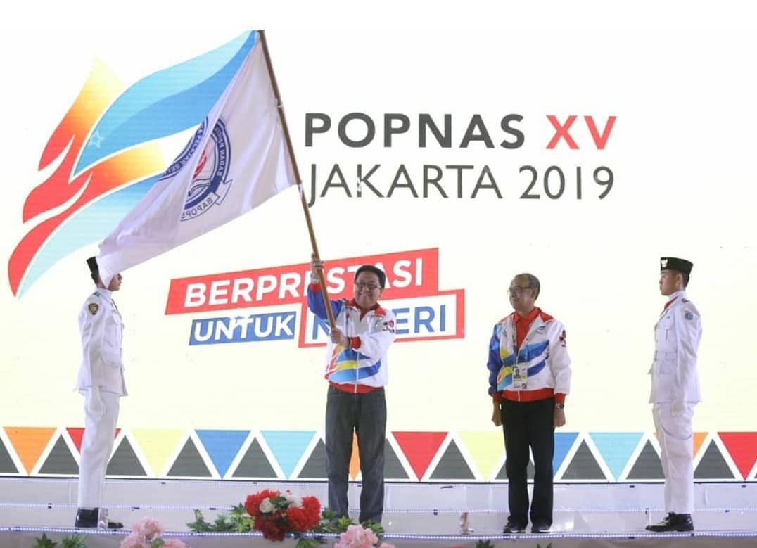 Pekan Olahraga Pelajar Nasional (Popnas) 2019 resmi ditutup semalam di Jakarta, Minggu (24/11).
