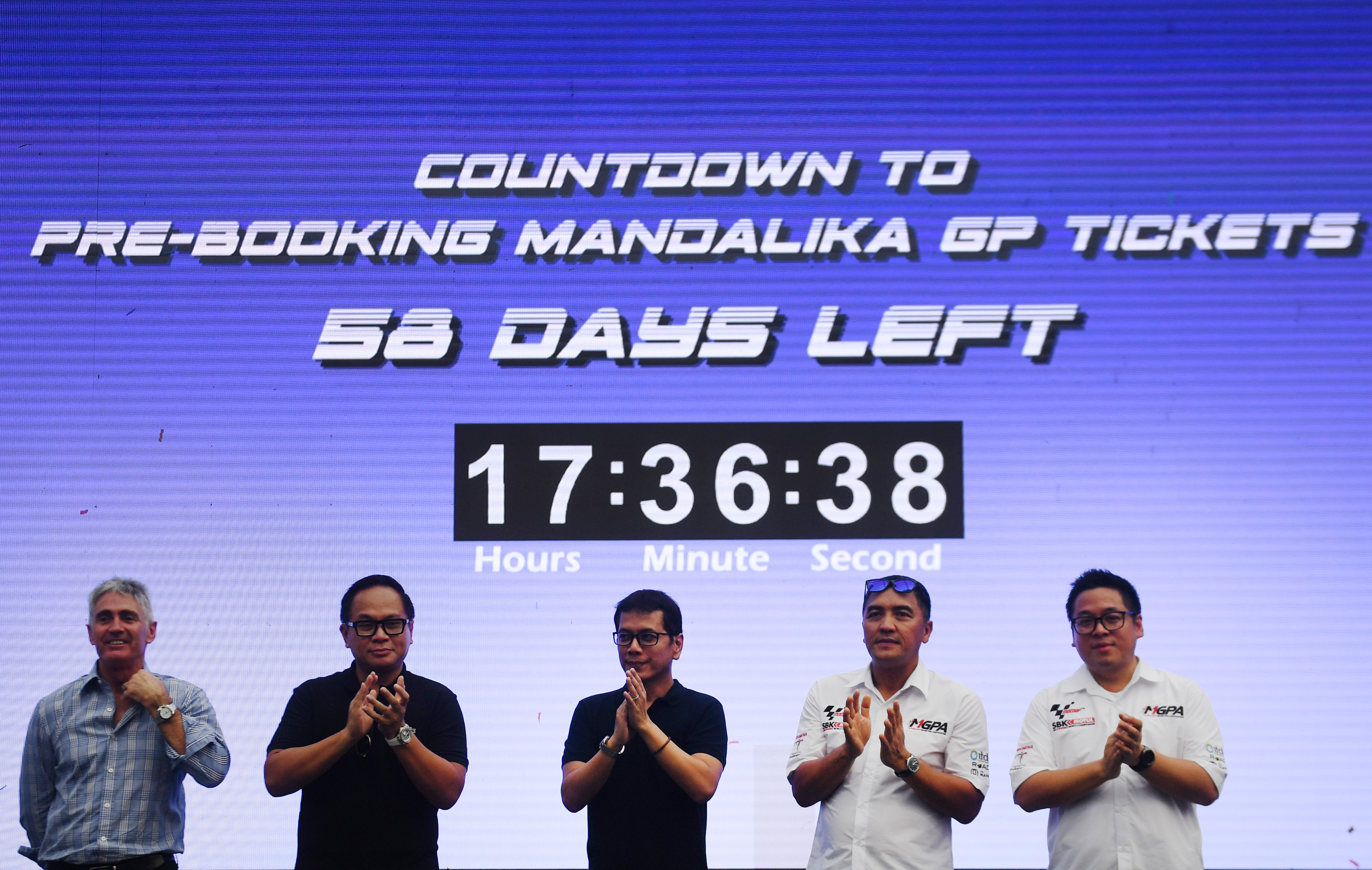 Kickstart Race to GP Mandalika 2021 di Lot 16 SCBD, Jakarta. Sabtu (23/11).