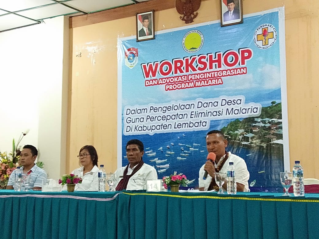 Workshop dan advokasi Pengintegrasian Program Malaria dalam Pengelolaan Dana Desa Guna Percepatan Eliminasi Malaria di Lembata, NTT.