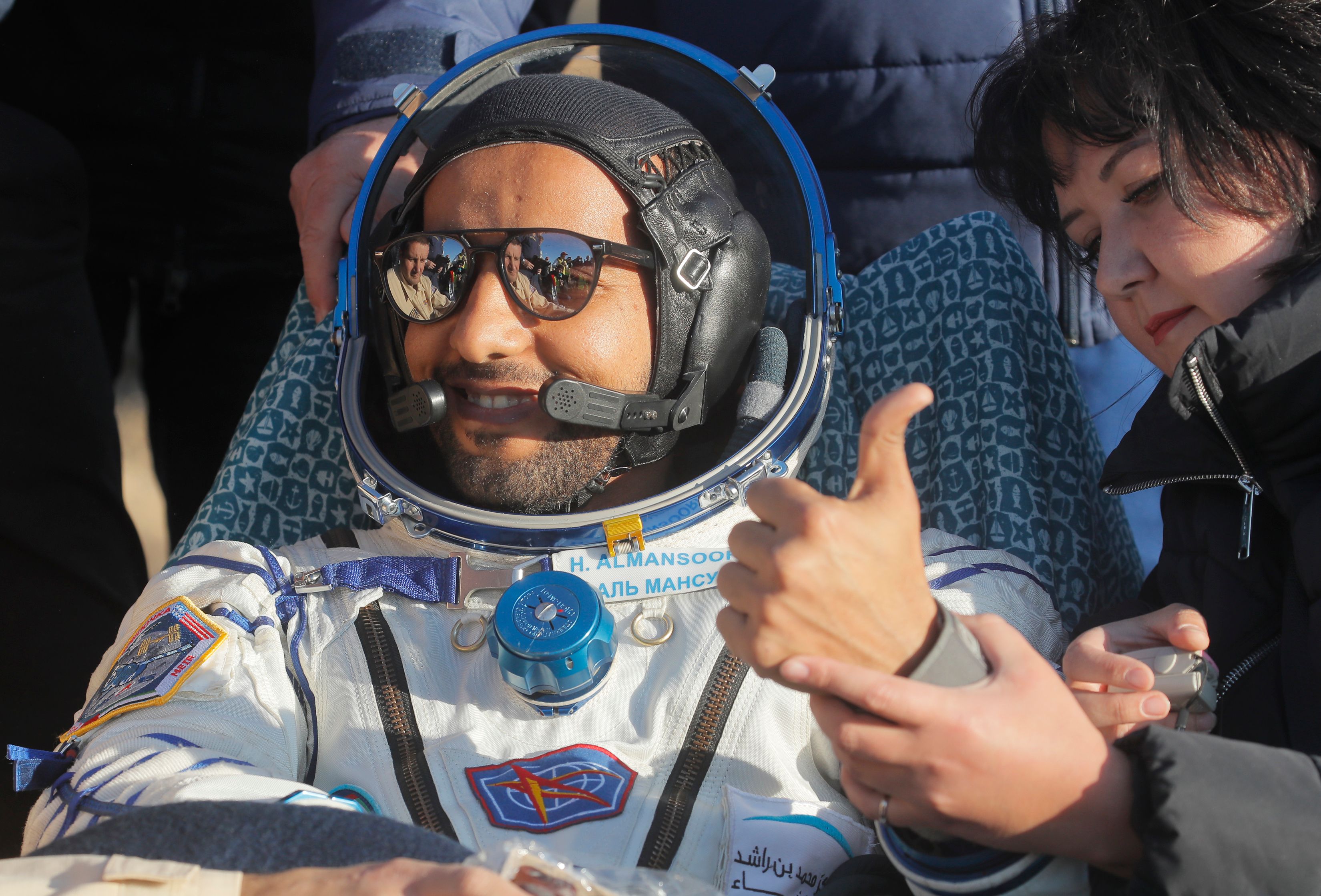 Astronaut pertama dari Uni Emirat Arab Hazzaa al-Mansoori 