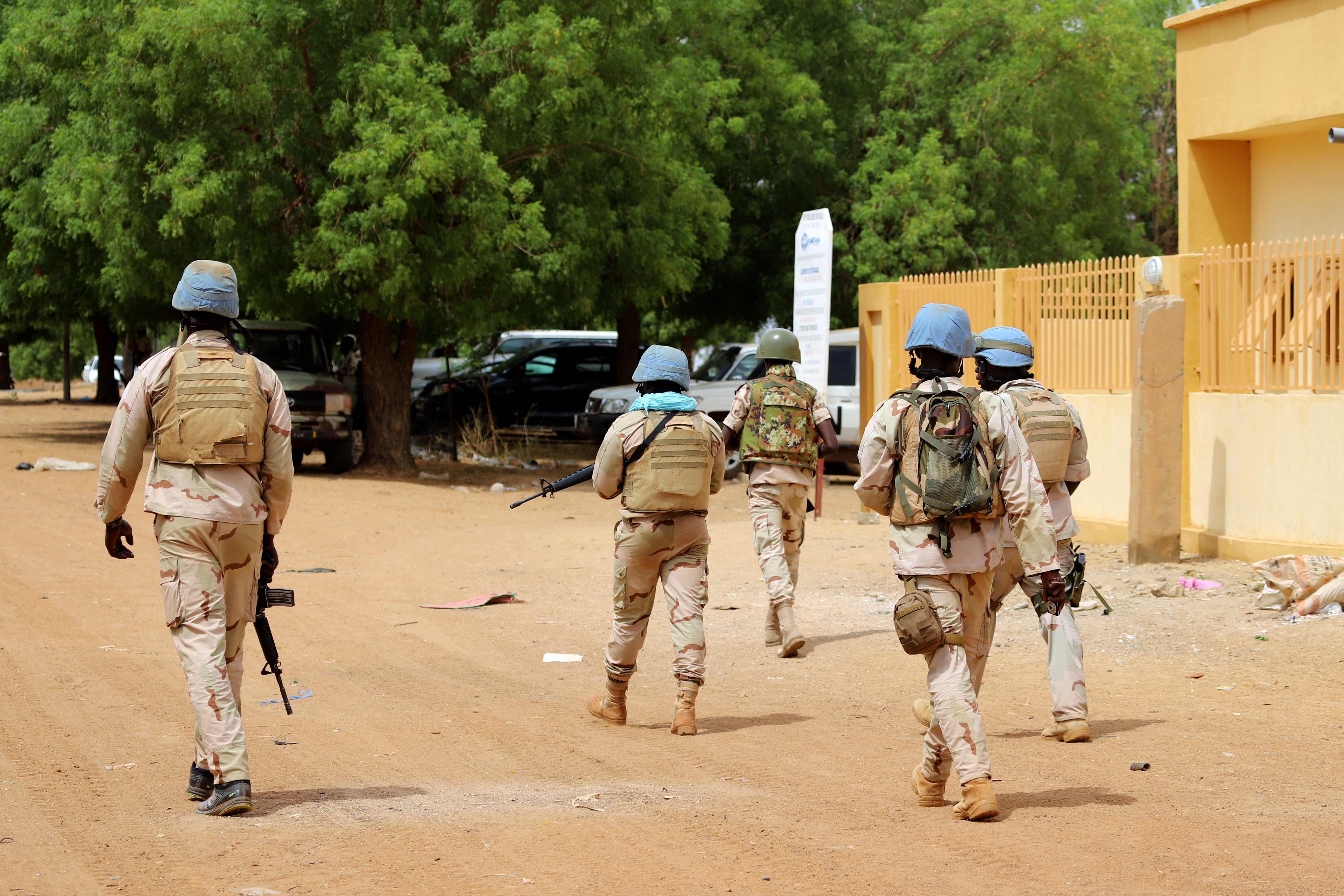 Pasukan penjaga perdamaian asal PBB asal Senegal bertugas di Mali.