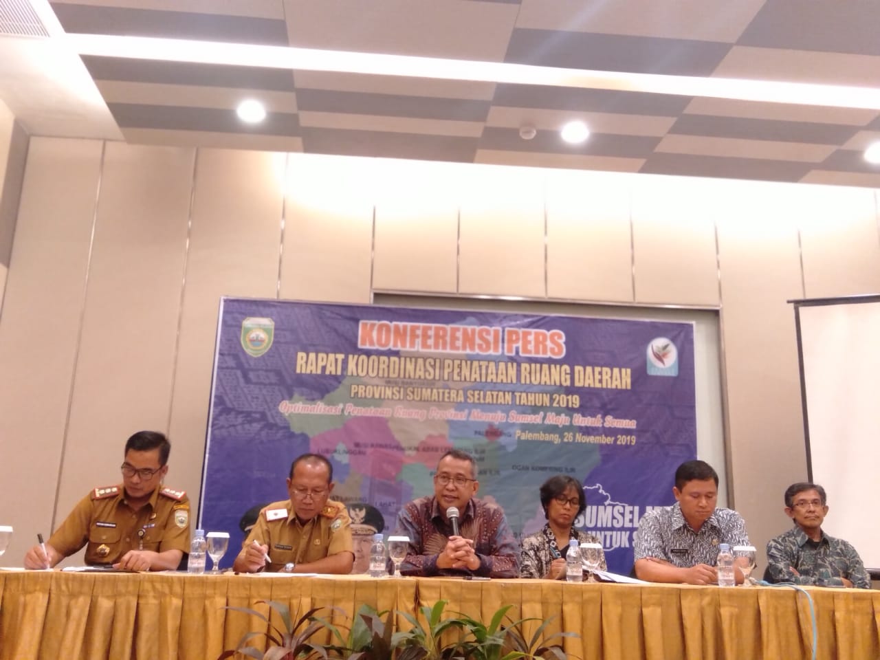 Launching Sistem Informasi Penataan Ruang di Provinsi Sumsel, Selasa (26/11).