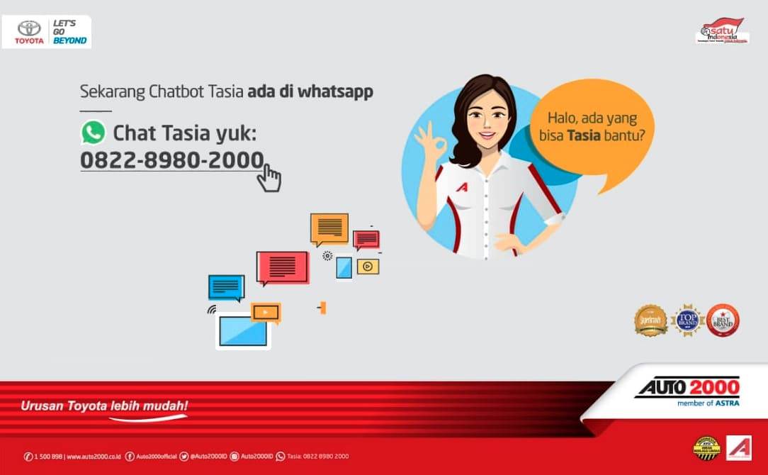 Booking Servis Mobil lebih Mudah Lewat Tasia di Auto2000