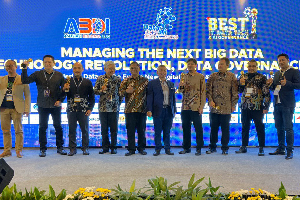 Acara DataGovAI 2019 Summit, Awards & Expo (DataGov AI 2019) di Jakarta Convention Center (JCC), Jakarta.