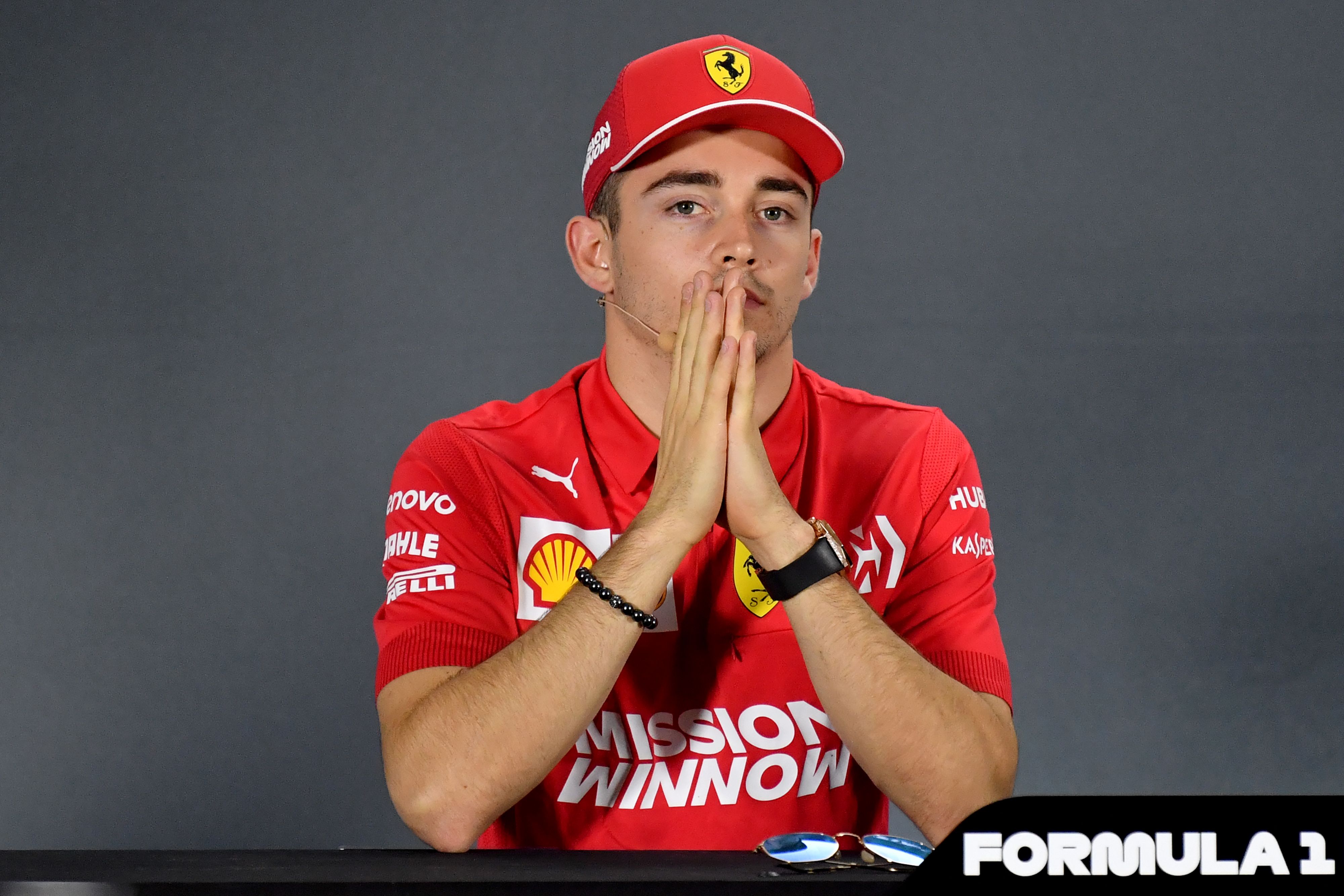 Pembalap Ferrari Charles Leclerc