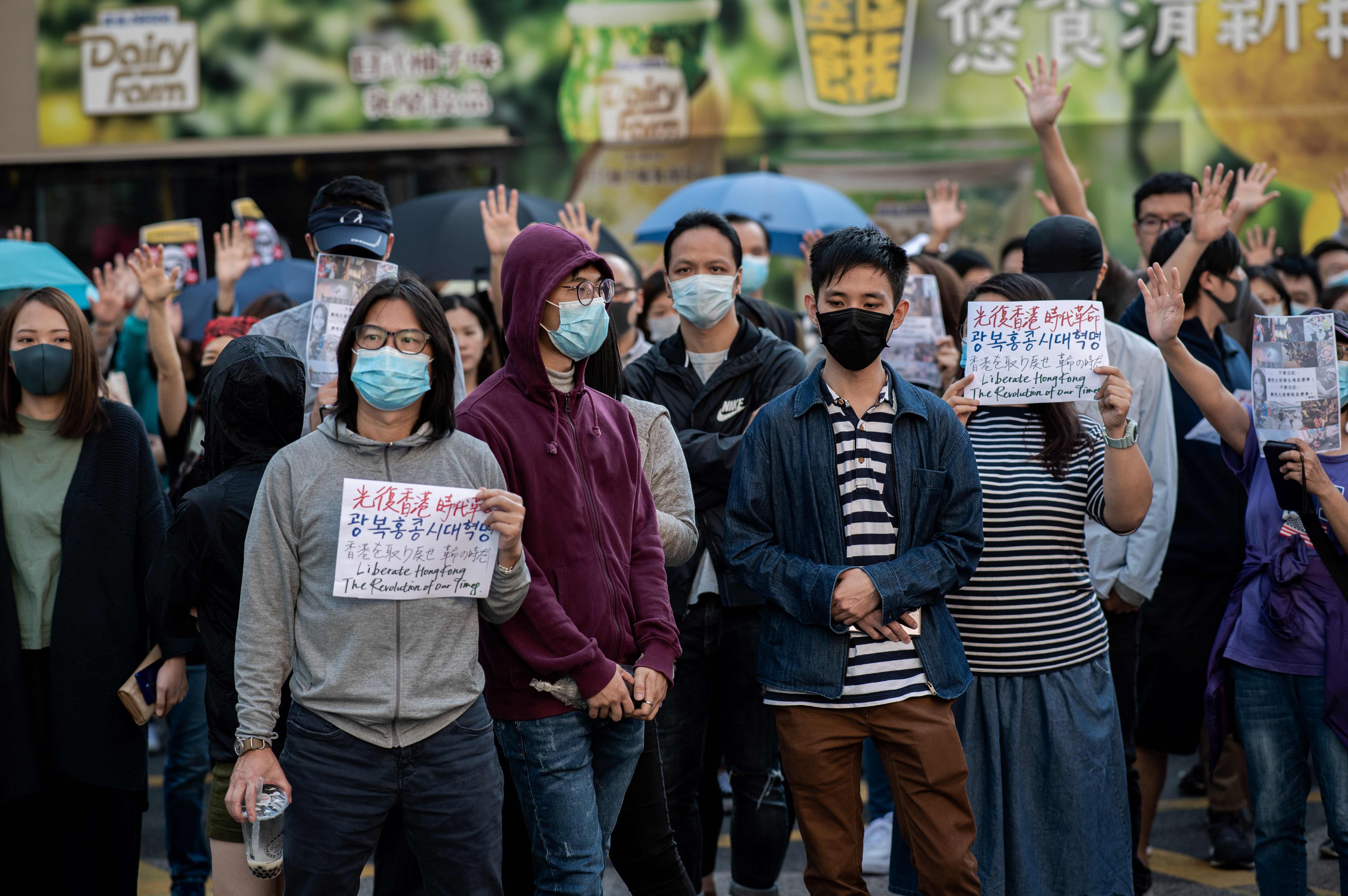 Aksi demonstrasi di Hong Kong