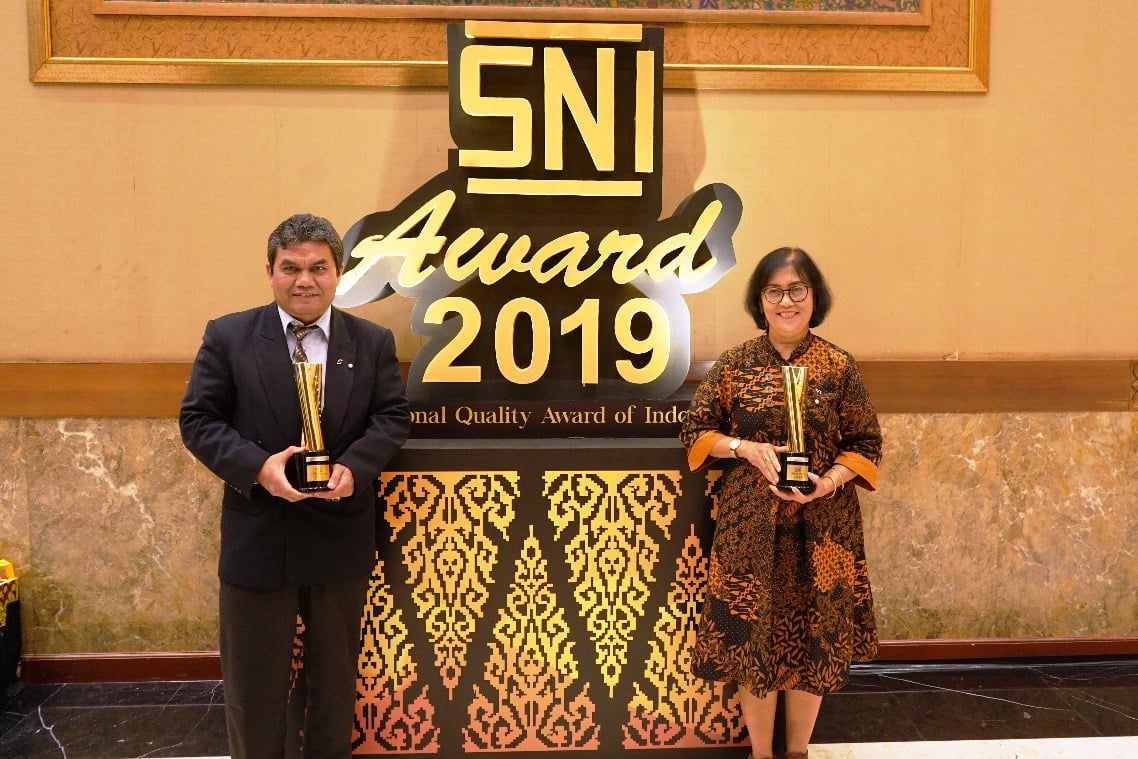 Kementan Raih Dua penghargaan Perak SNI Award 2019.