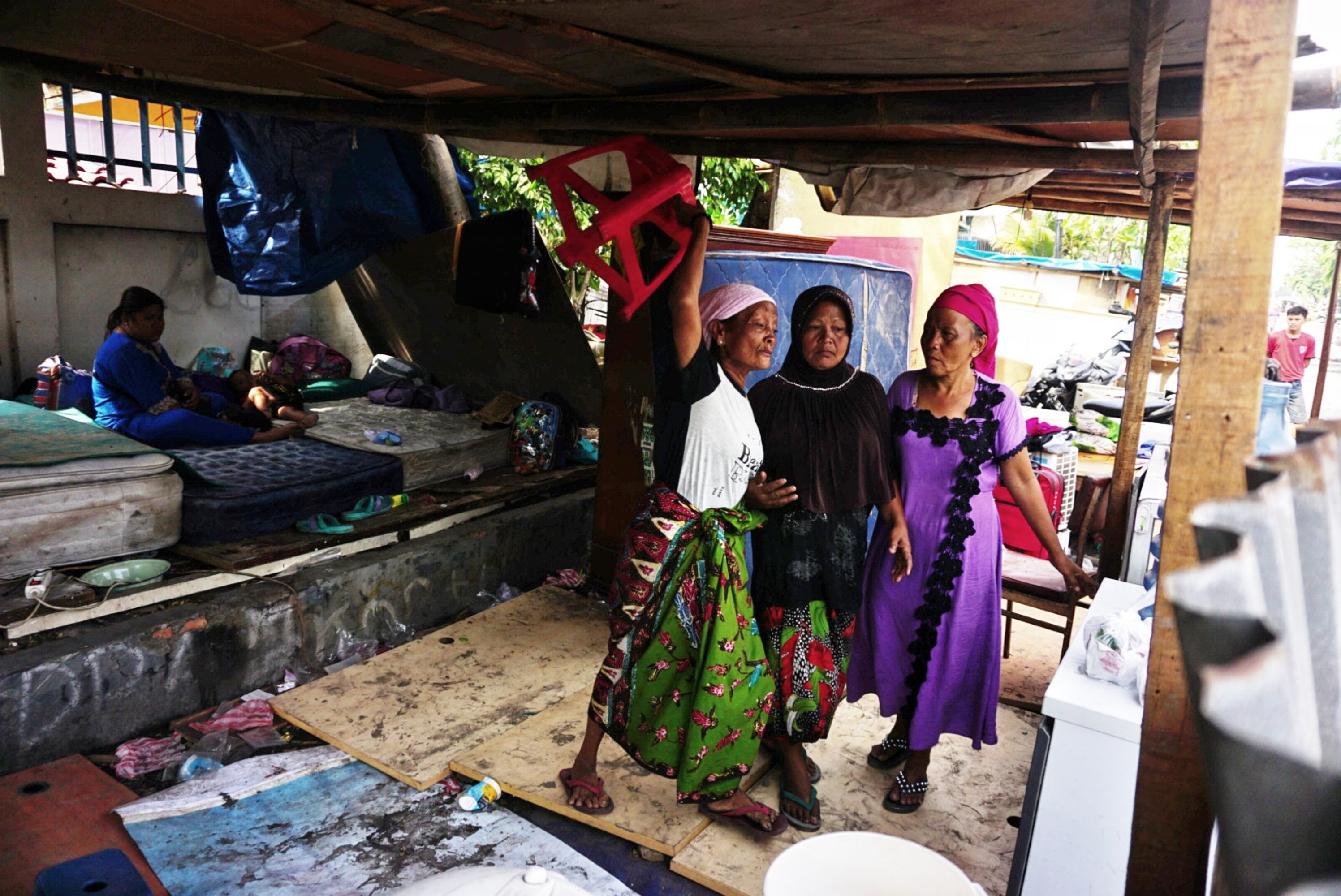 Warga korban penggusuran di Sunter