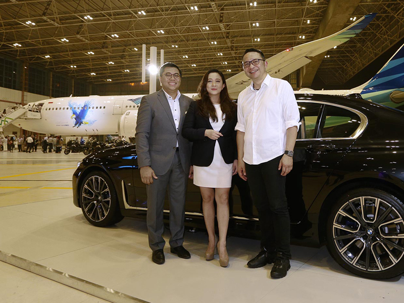 Peluncuran armada terbaru Garuda Indonesia Airbus 330-900neo, di Jakarta, Rabu (27/11). 