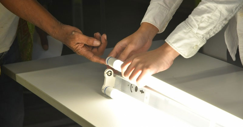 Pemasangan lampu Led Tunggal