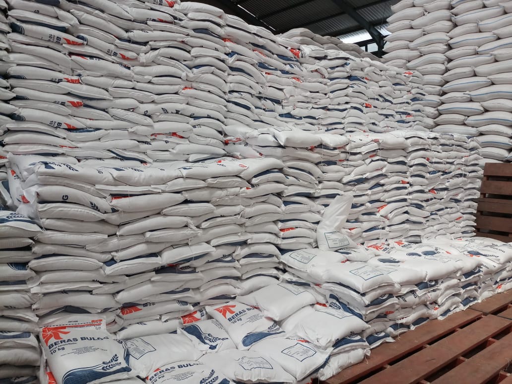 Produksi Januari-September yang diperkirakan mencapai 46,9 juta ton gabah kering giling (GKG) atau setara dengan 26,91 juta ton beras.