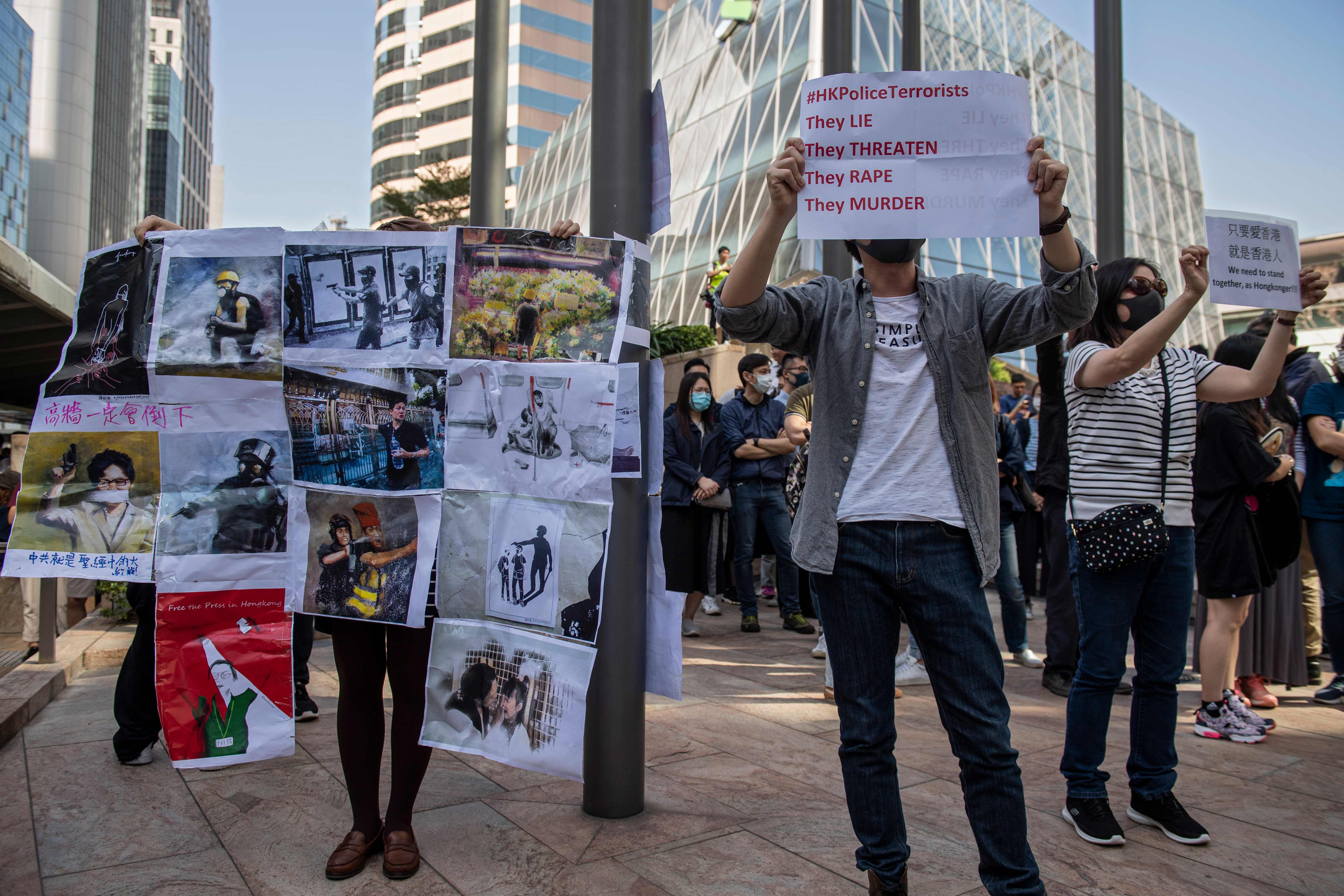 Aksi demonstrasi di Hong Kong
