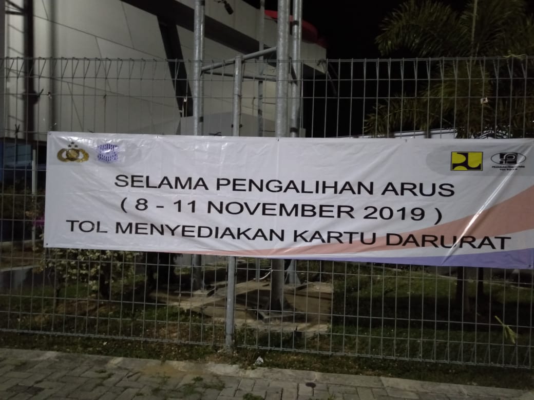 Kabag Lalu Lintas PPTR Brebes Nurfadlin, menjelaskan pihaknya sudah memasang sepanduk informasi  pengalihan arus lalu lintas di 11 titik.