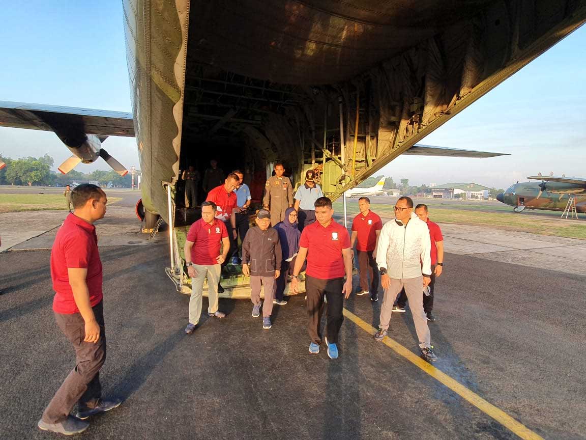 Wapres KH Ma'ruf Amin Sidak ke Pangkalan TNI-AU Halim Perdanakusuma, Jakarta Timur.