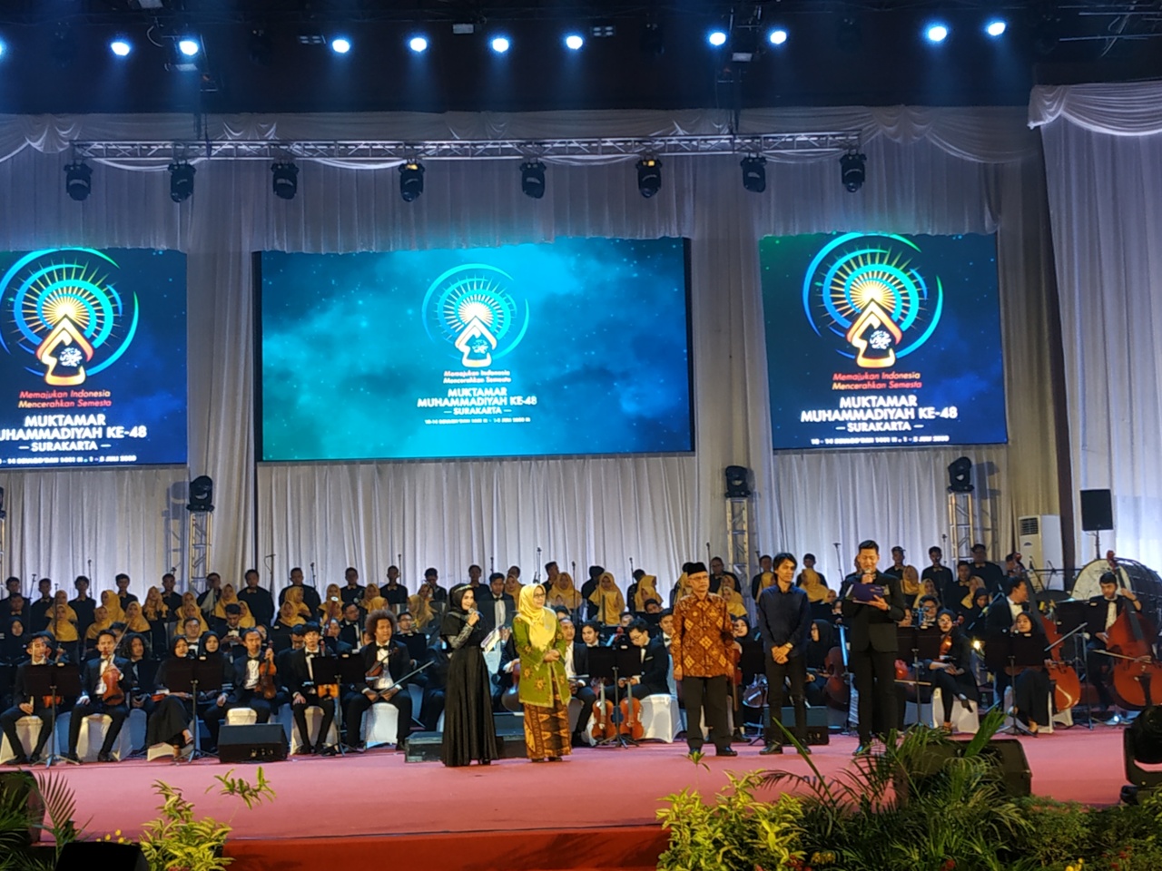 Perayaan 107 tahun Muhammadiyah yang dilaksanakan di  Sportorium Universitas Muhammadiyah Yogyakarta, Senin (18/11/2019) 