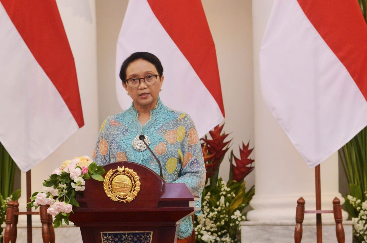 MENTERI LUAR NEGERI RI RETNO L. P. MARSUDI  PENYAMPAIAN PRIORITAS POLITIK LUAR NEGERI  REPUBLIK INDONESIA  2019-2024 