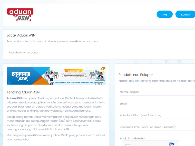 Screen capture laman daring aduanasn.id
