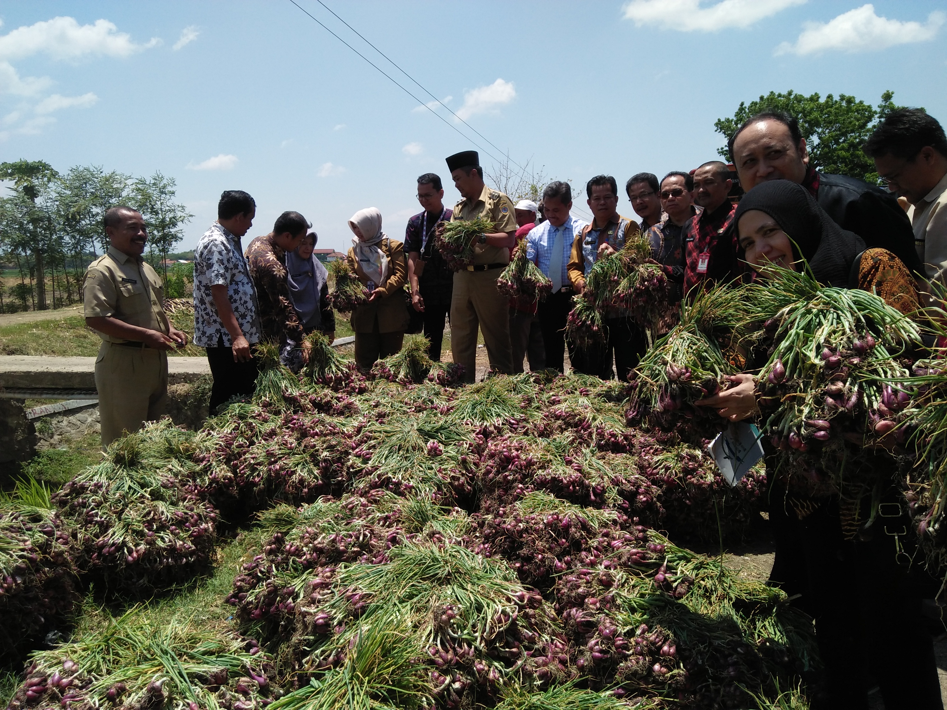 Rombongan Pemkot Samarinda berkunjung ke Brebes untuk membeli bawang.