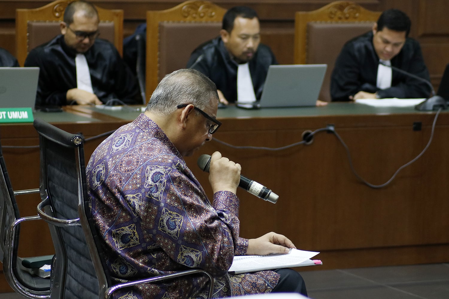 Pengadilan Tipikor PN Jakarta Pusat hari ini membacakan amar putusan vonis hukuman untuk terdakwa kasus suap proyek PLTU Riau-1 Sofyan Basir