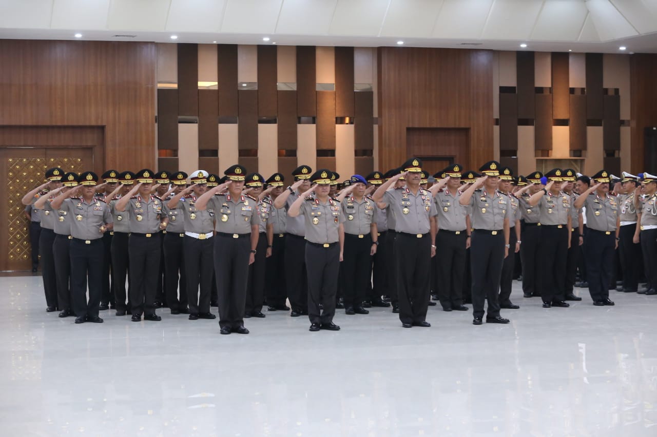 Para Perwira tinggi Polri yang mendapatkan kenaikan pangkat, hari ini, Kamis (21/11).