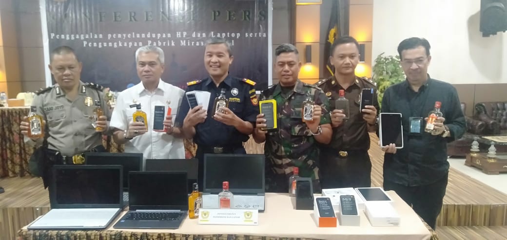 Barang elektrtonik ilegal masuk palembang
