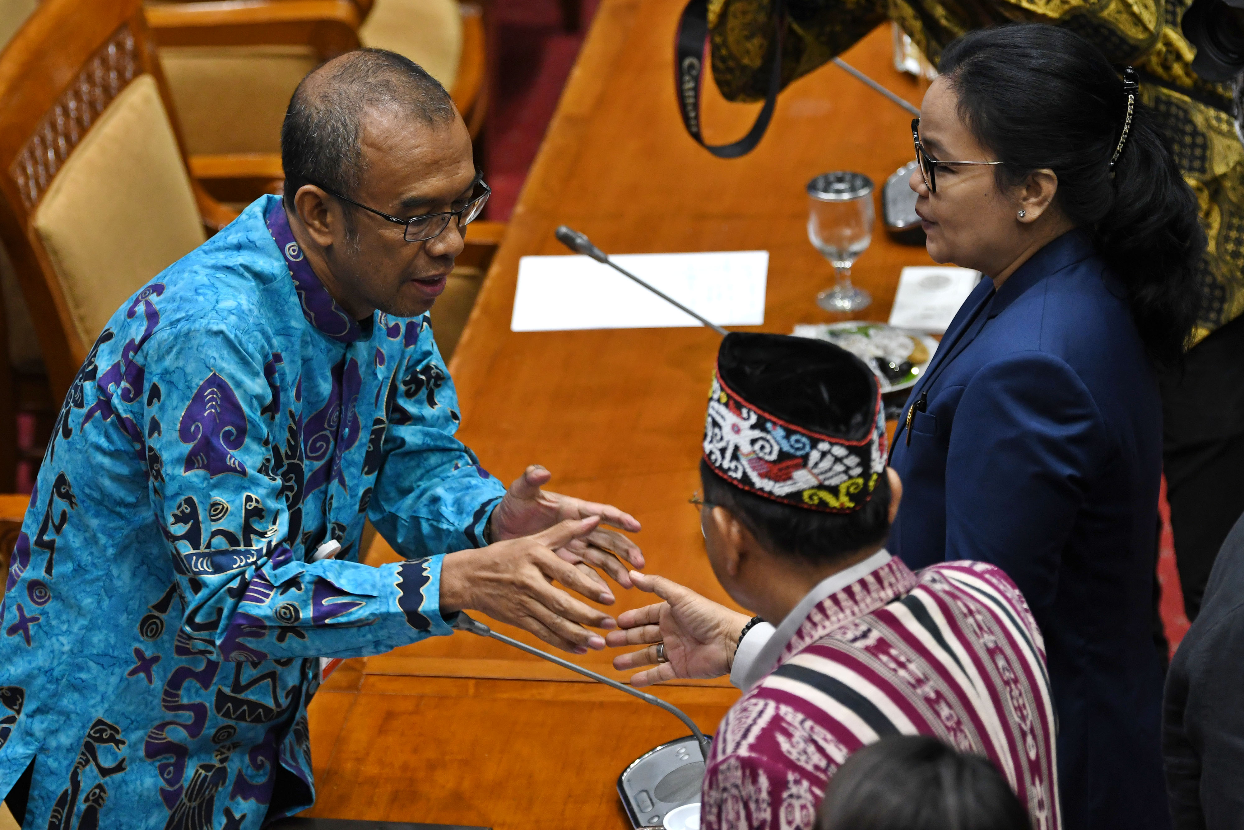 Sekretaris Kemenpora gatot S Dewa Broto saat rapat persiapan SEA Games dengan Komisi X DPR