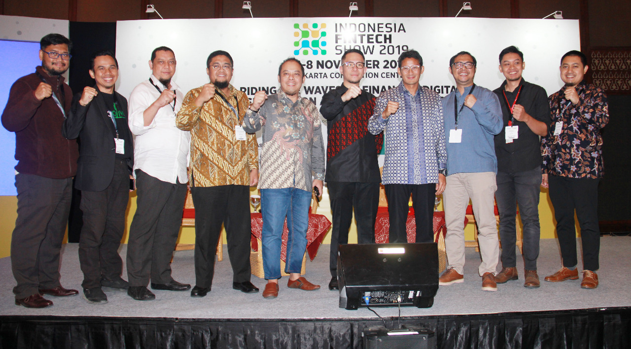 Acara 'Indonesia Fintech Show 2019' di Jakarta Convention Center, Senayan, Jakarta,