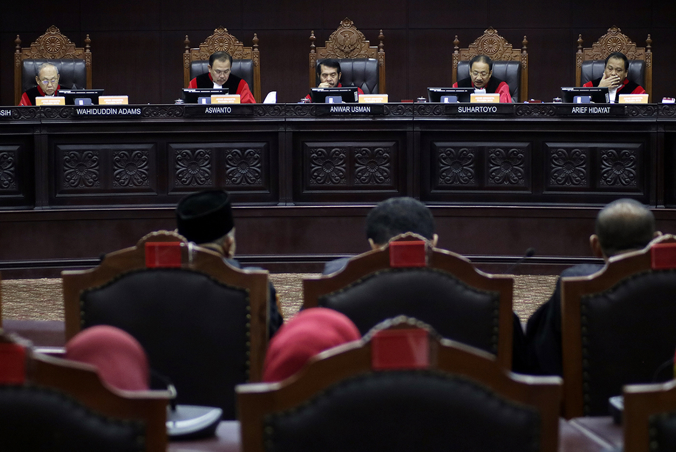 Suasana sidang di Mahkamah Konstitusi