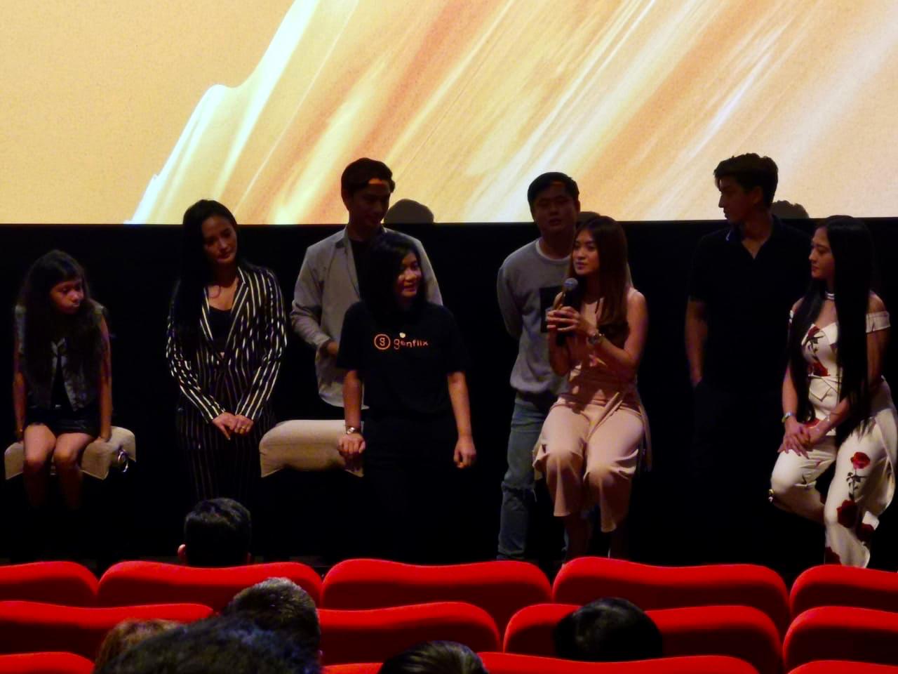 Konferensi pers fitur baru dan konten baru Genflix di Jakarta, Rabu (27/11).