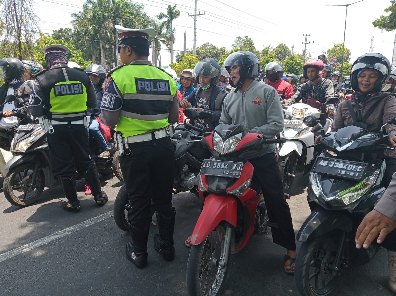  Satlantas Polresta Barelang mengumpulkan  117 barang bukti dari hasil Operasi Zebra Seligi selama sepekan.