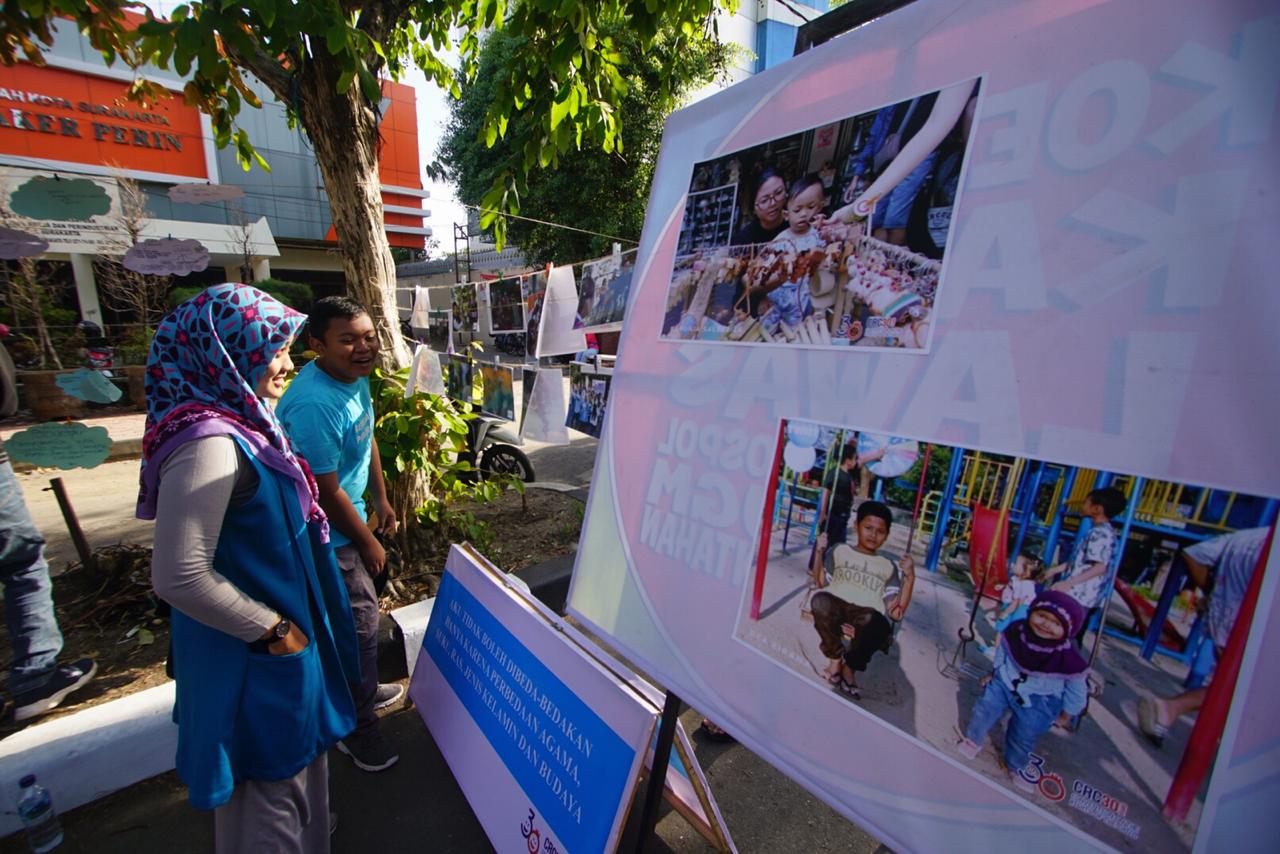 Foto Karya Jurnalistik Anak Dipamerkan di Car Free Day