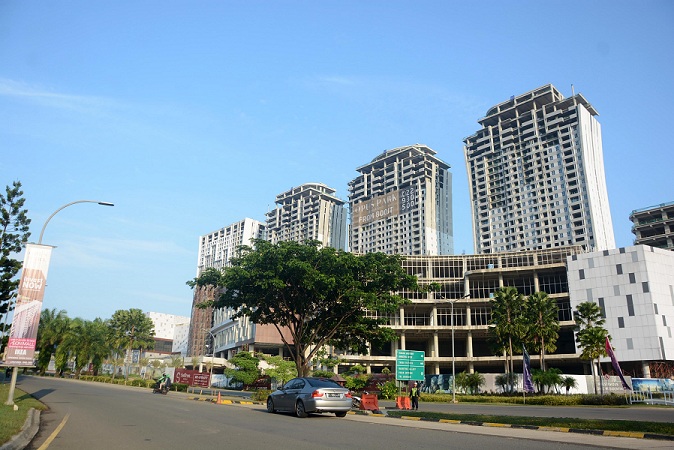Progres pembangunan apartemen Opus Park, Oktober 2019.