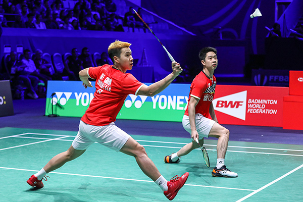 Kevin/Marcus Cetak Hattrick