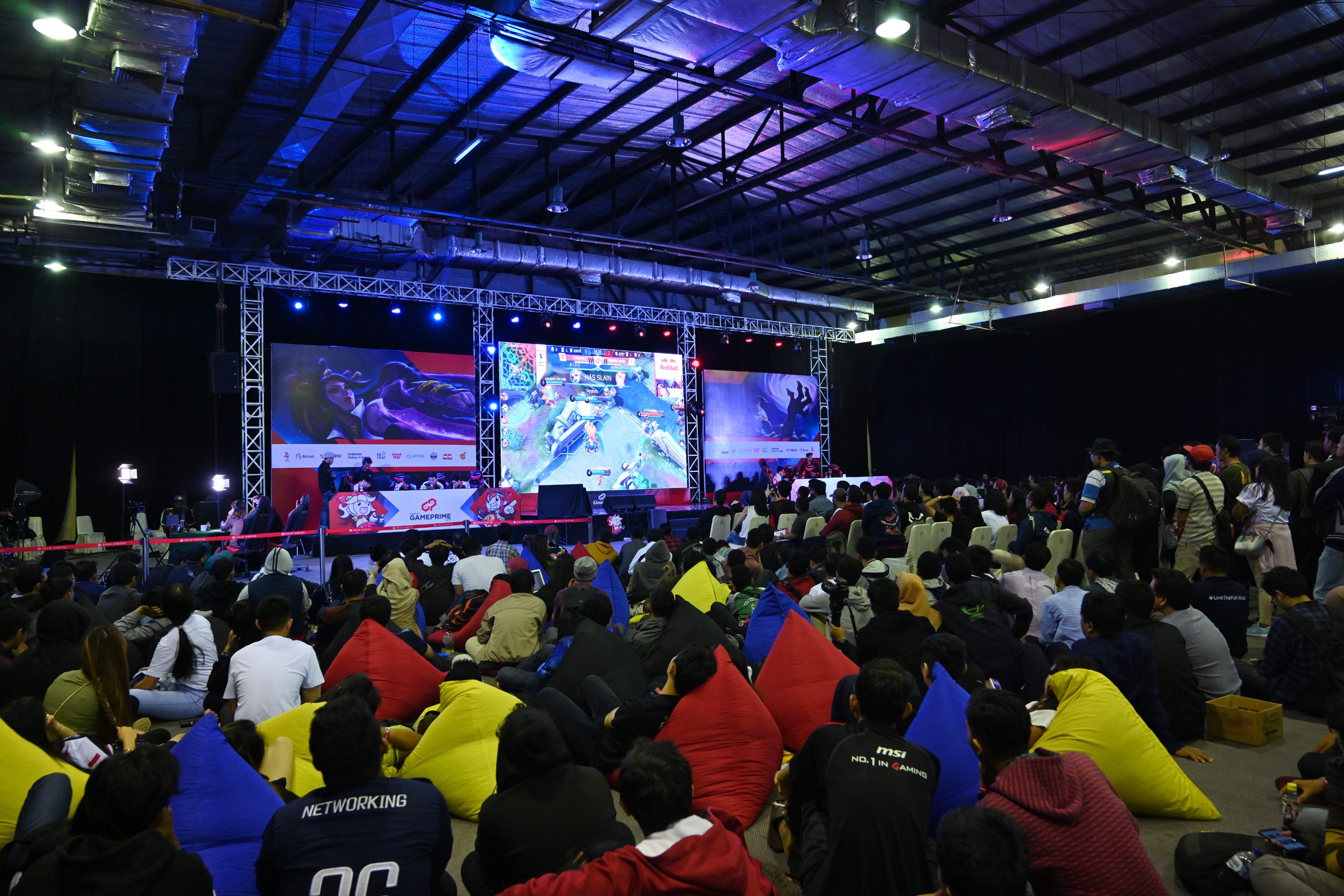 Ilustrasi pertandingan Mobile Legend