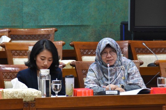 Anggota Komisi XI DPR Anis Byarwati (kanan).