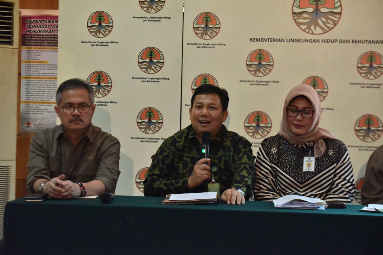  Bambang dalam acara temu media terkait penyelenggaraan Festival Perhutanan Sosial Nasional (Pesona) yang diselenggarakan di Kementerian LHK