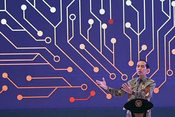 Ilustrasi -- Presiden Joko Widodo menyampaikan pidatonya dalam Pertemuan Tahunan Bank Indonesia (PTBI) 2019 di Jakarta, Kamis (28/11/2019)