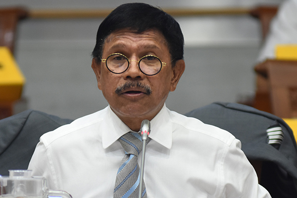 Menteri Komunikasi dan Informatika (Menkominfo) Johnny G Plate