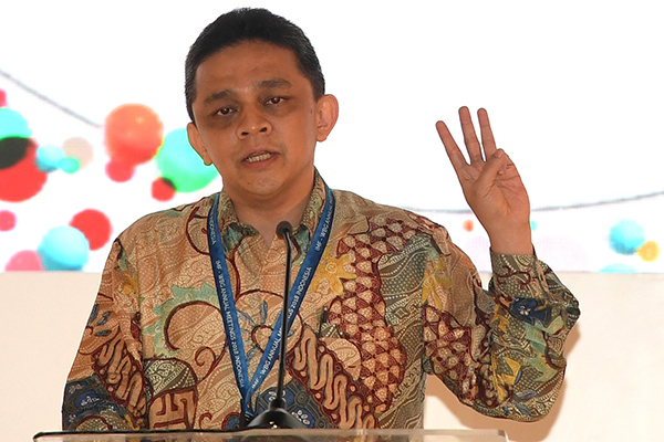 Direktur Jenderal Pengelolaan Pembiayaan dan Risiko Kementerian Keuangan Luky Alfirman