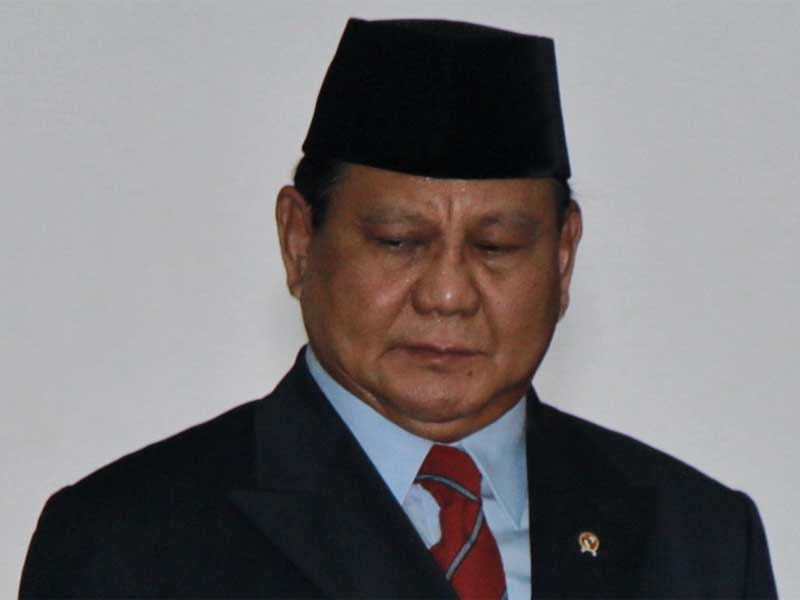 Menteri Pertahanan, Prabowo Subianto.